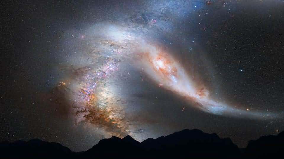 Andromeda ve Samanyolu Galaksilerinin Çarpışması
