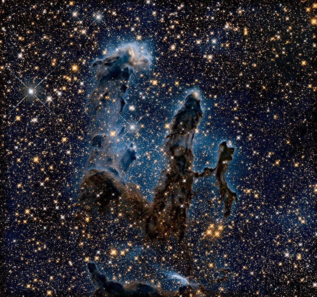 Hubble Uzay Teleskobu'nun Kızılötesinde Çektiği Yaratılış Sütunları Fotoğrafı